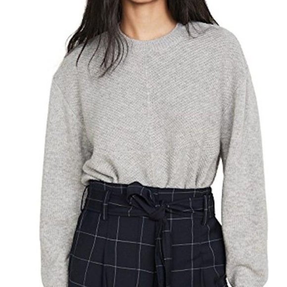 Jason Wu Waffle Knit Sweater Crewneck Grey BRAND NEW - Picture 1 of 11